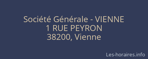 Société Générale - VIENNE 