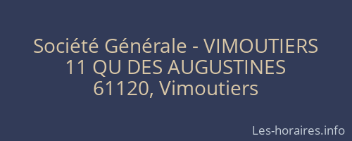 Société Générale - VIMOUTIERS 
