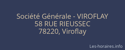 Société Générale - VIROFLAY 