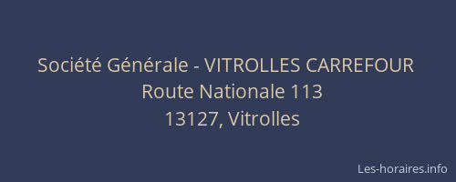 Société Générale - VITROLLES CARREFOUR 