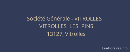 Société Générale - VITROLLES 