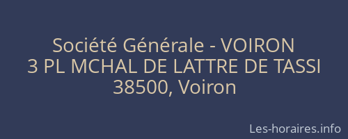 Société Générale - VOIRON 