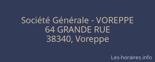 Société Générale - VOREPPE 