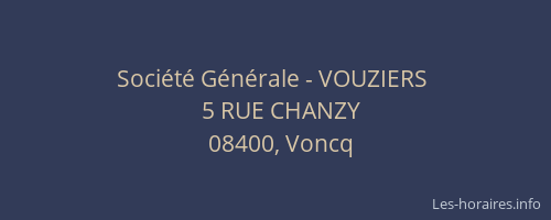 Société Générale - VOUZIERS 