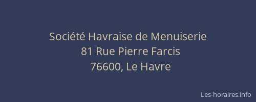 Société Havraise de Menuiserie