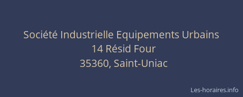 Société Industrielle Equipements Urbains
