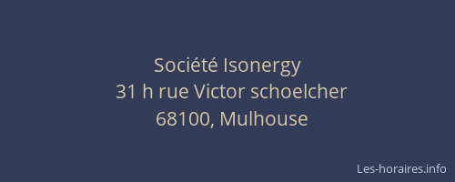 Société Isonergy