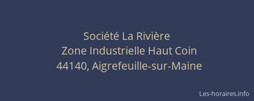 Société La Rivière