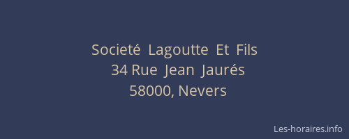 Societé  Lagoutte  Et  Fils