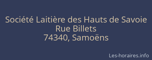 Société Laitière des Hauts de Savoie