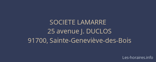 SOCIETE LAMARRE