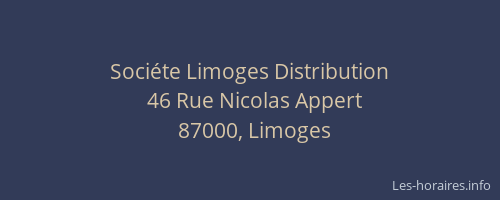 Sociéte Limoges Distribution