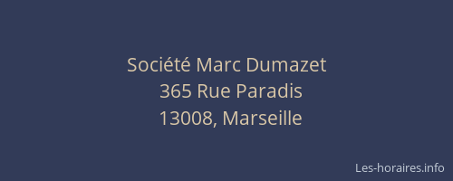 Société Marc Dumazet