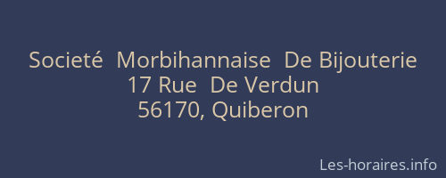 Societé  Morbihannaise  De Bijouterie