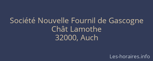 Société Nouvelle Fournil de Gascogne