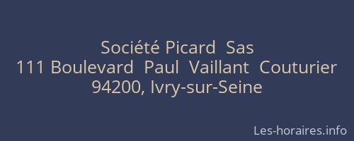 Société Picard  Sas