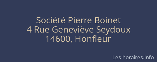 Société Pierre Boinet