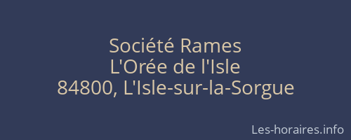 Société Rames