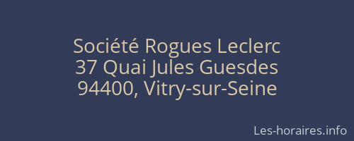 Société Rogues Leclerc