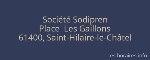 Société Sodipren