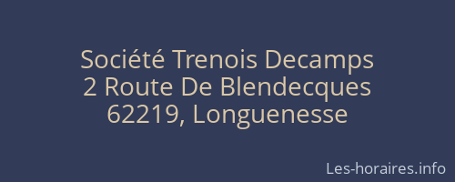 Société Trenois Decamps