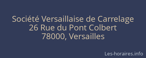 Société Versaillaise de Carrelage