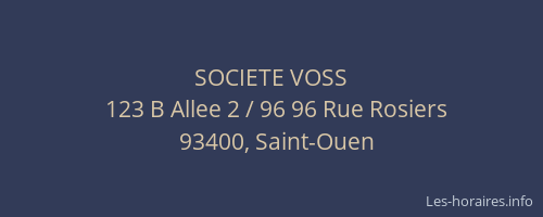 SOCIETE VOSS