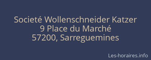 Societé Wollenschneider Katzer