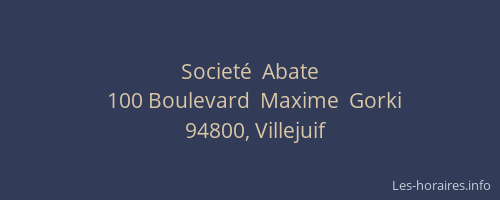 Societ&eacute;  Abate