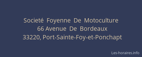 Societé  Foyenne  De  Motoculture