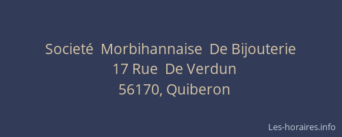 Societé  Morbihannaise  De Bijouterie
