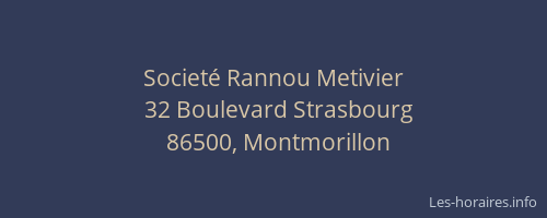 Societ&eacute; Rannou Metivier