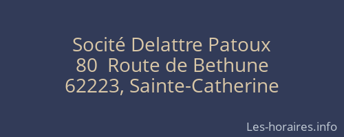 Socité Delattre Patoux