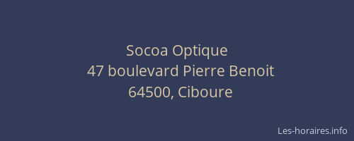 Socoa Optique