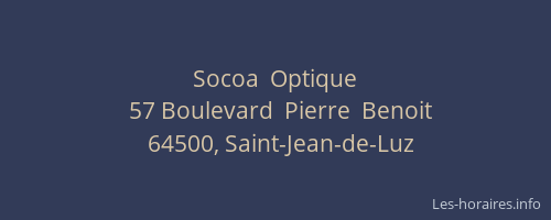 Socoa  Optique
