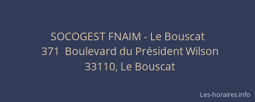 SOCOGEST FNAIM - Le Bouscat