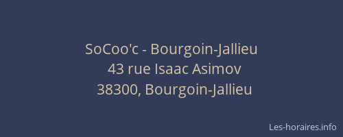 SoCoo'c - Bourgoin-Jallieu