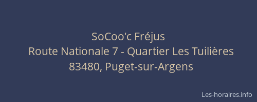SoCoo'c Fréjus