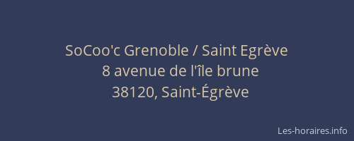 SoCoo'c Grenoble / Saint Egrève