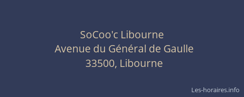 SoCoo'c Libourne