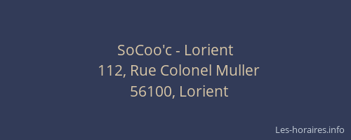 SoCoo'c - Lorient