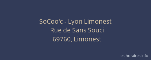 SoCoo'c - Lyon Limonest