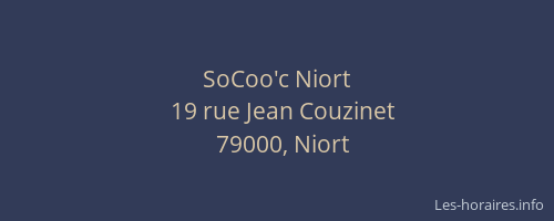SoCoo'c Niort