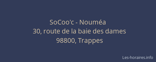 SoCoo'c - Nouméa