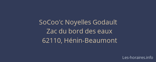 SoCoo'c Noyelles Godault
