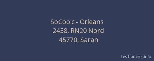 SoCoo'c - Orleans