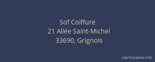 Sof Coiffure