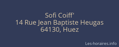 Sofi Coiff'