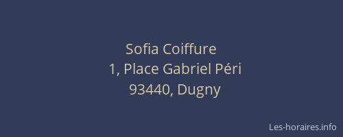 Sofia Coiffure