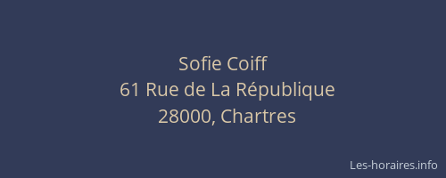 Sofie Coiff